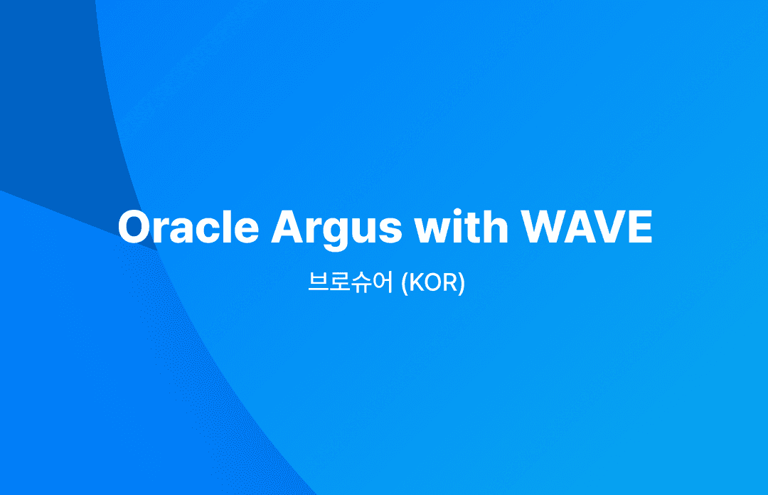 Oracle Argus x WAVE 브로슈어 (KOR)